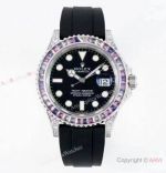 JVS Factory Rolex Yacht-Master Cotton Candy Black 42mm watch in 3235 Movement